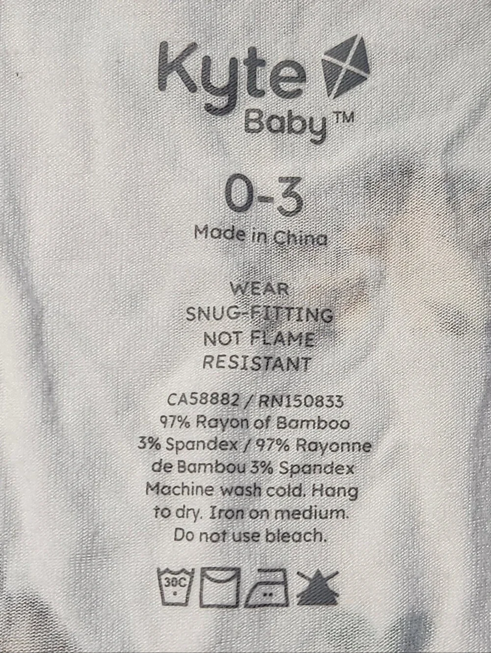 Kyte Baby Hedgehog Bamboo Bodysuit 0-3M Retired Woodland Print